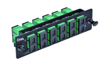 CXDCFPP12SCSCAPCDU- Fiber Patch Panel, 12 positions, Single Mode with 6 Duplex Adapter SC to SC/APC