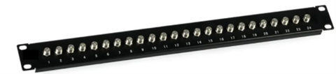 CXDCFF241U- 19” Patch Panel 1U, 24 ports F-Type
