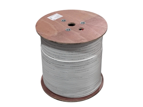 CXCBR6T77W- RG6 Series, Tri-Shield 77% Coaxial Cable, White, 1000ft
