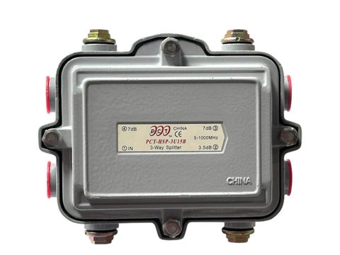 PCTHSP3U15B- Outdoor 3-Way Splitter Splitter, Unbalanced, Traditional Series, 1GHz