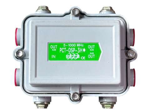 PCTOSP3H- Outdoor 3-Way Splitter Splitter , Balanced, Classic Series, 1GHz
