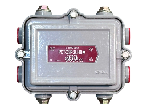 PCTOSP3UHB- Outdoor 3-Way Splitter Splitter, Unbalanced, Classic Series, 1GHz
