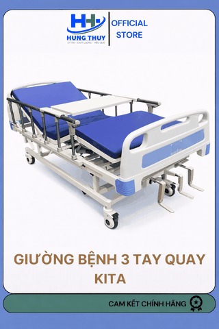 Giường bệnh 3 tay quay - KITA