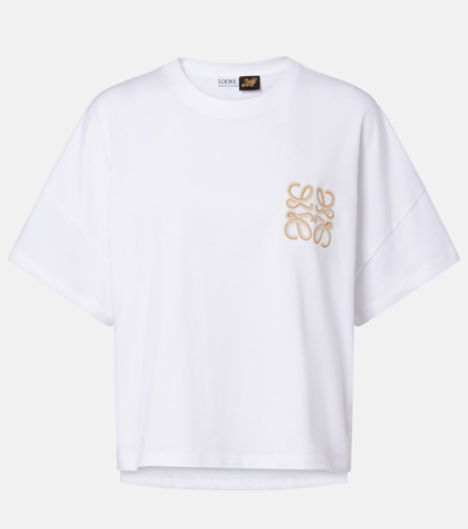 ÁO THUN LOEWE BOXY ANAGRAM LOGO (WHITE)