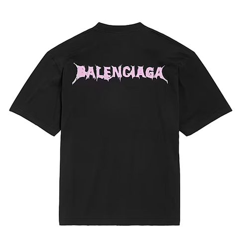 ÁO THUN BALENCIAGA DIY BACK MEDIUM FIT T-SHIRT(BLACK)
