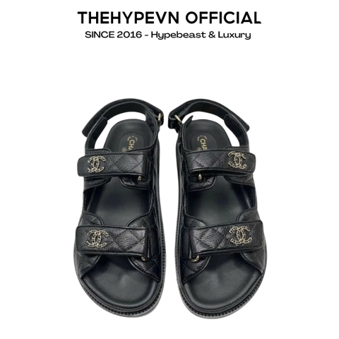 DÉP SANDAL CHANEL DAD LEATHER (BLACK)