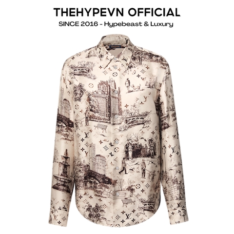 ÁO SƠ MI LOUIS VUITTON LV CITY WALK (BEIGE)