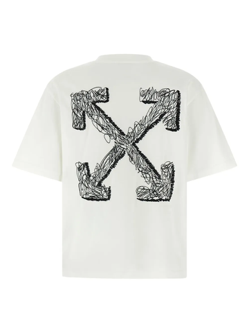 ÁO THUN OFF-WHITE SCRIBBLE ARROW SKATE LOGO (WHITE)
