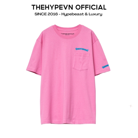 Áo Thun Chrome Hearts CH Pink ScrollL (Pink) [Mirror Quality]