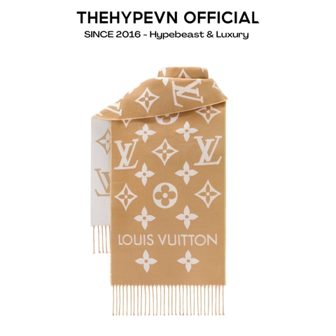 KHĂN QUÀNG LOUIS VUITTON LV ESSENTIAL MONOGRAM (BEIGE)