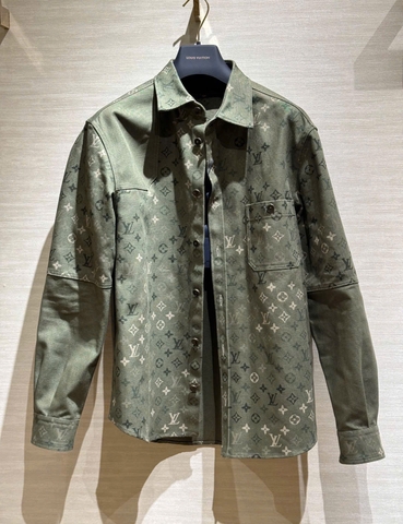 ÁO SƠ MI  LOUIS VUITTON MONOGRAM (DARK GREEN)