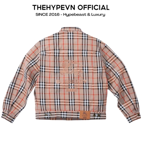 SUPREME JACKET- Áo Khoác Supreme Collab BBR Stripe (Brown) [Mirror Quality]