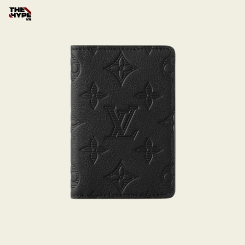 VÍ LOUIS VUIITON POCKET ORGANIZER (BLACK)