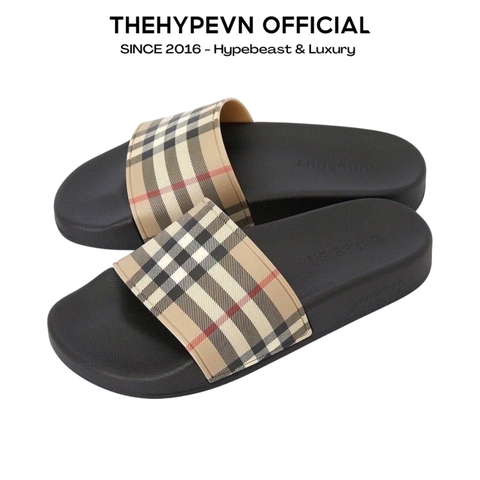Dép Burberry BBR Vintage Check (Brown) [Mirror Quality]