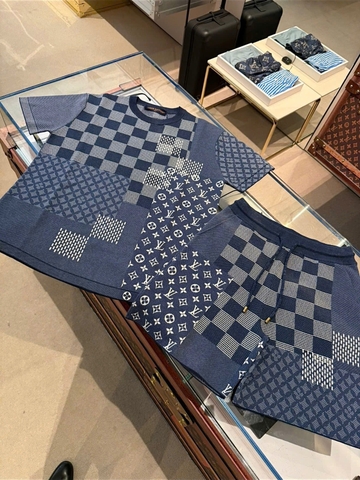 QUÂN KNITTED SHORTS LOUIS VUITTON (BLUE)