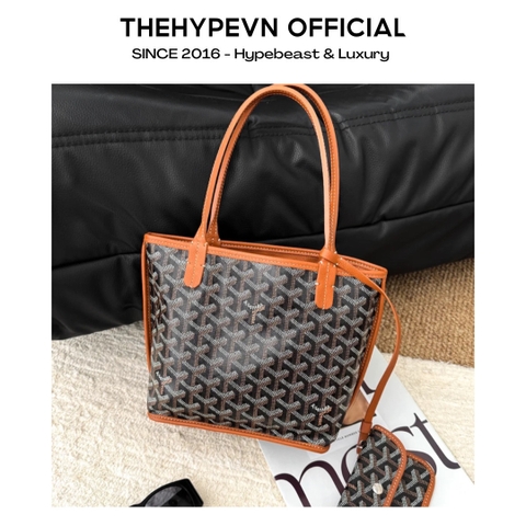 Túi Goyard Artois PM (Black & Tan) [Mirror Quality]