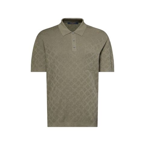 ÁO POLO LOUIS VUITTON POINTELLE MONOGRAM (GREEN)