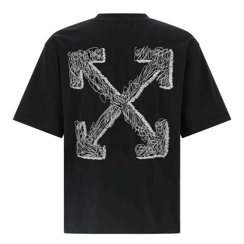 ÁO THUN OFF WHITE SCRIBBLE ARR ( BLACK)