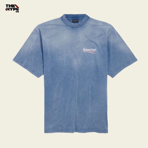 ÁO THUN BALENCIAGA BLCG INSIDE OUT WAVE (BLUE)
