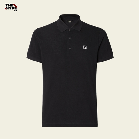 ÁO POLO FENDI LOGO COTTON (BLACK)