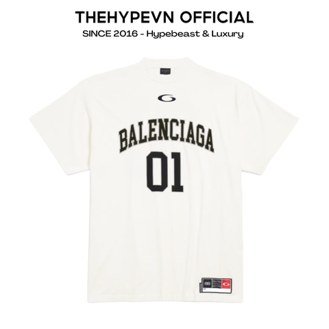 ÁO THUN BALENCIAGA BLCG BASKETBALL SERIES JERSEY (WHITE)