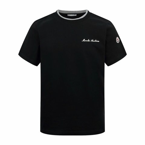 ÁO THUN MONCLER EMBROIDERED LOGO (BLACK)