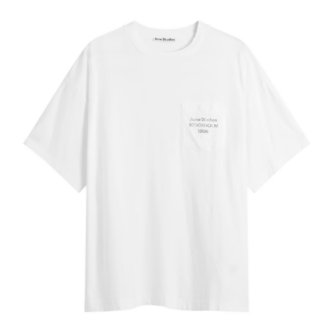 ÁO THUN ACNE STUDIOS POCKET LOGO (WHITE)