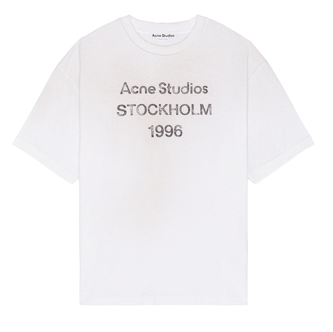 ÁO THUN ACNE STUDIOS EXFORD U 1996 (WHITE)