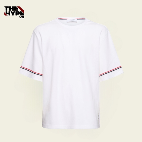 ÁO THUN THOM BROWNE TB RWB STRIPE (WHITE)