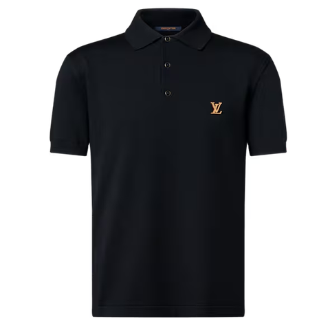 ÁO POLO LOUIS VUITTON SIGNATURE LOGO (BLACK)