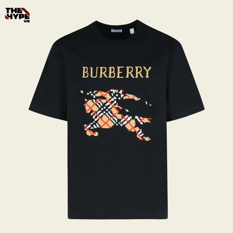 ÁO THUN BURBERRY BBR LOGO DETAILED (BLACK)