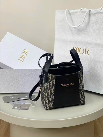 TÚI DIOR BUCKET OBLIQUE (BLUE)