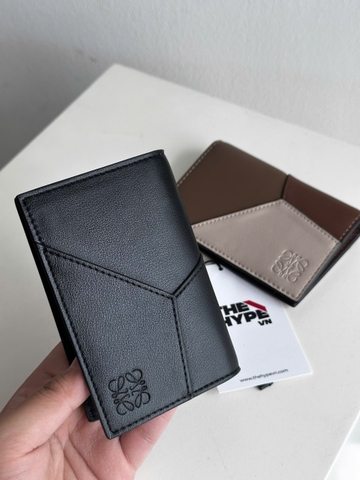 Ví Loewe Puzzle Bifold Card Holder Calfskin( BLACK)