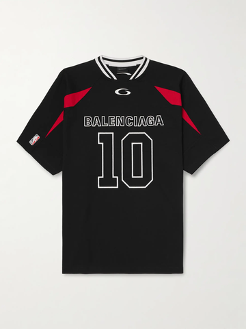 ÁO THUN BALENCIAGA X NBA LOGO COTTON JERSEY T-SHIRT