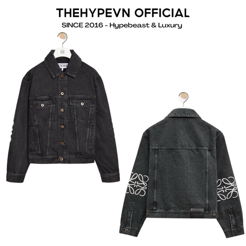 ÁO KHOÁC LOEWE DENIM ANAGRAM LOGO (BLACK)