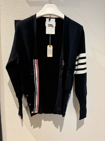ÁO CARDIGAN THOM BROWNE TB 4 BAR MILANO WOMAN (NAVY)