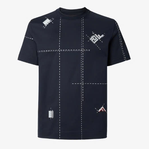 ÁO THUN FENDI CHECK (DARK BLUE)