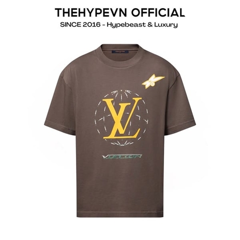 ÁO THUN LOUIS VUITTON LV WASHED EMBELLISHED (BROWN)