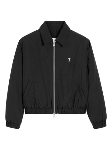 NYLON ZIPPED JACKET AMI (BLACK )