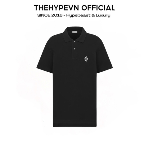 ÁO POLO DIOR CD DIAMOND LOGO (BLACK)