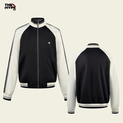 ÁO KHOÁC CELINE TRIOMPHE STRIPED TECH (BLACK)