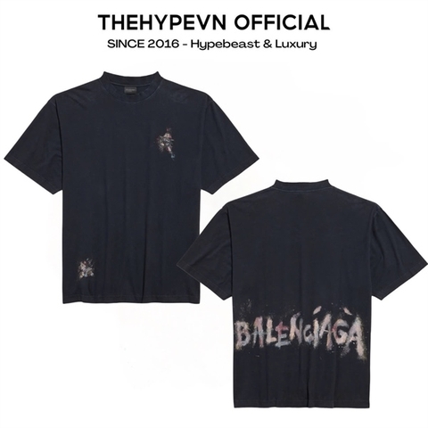 ÁO THUN BALENCIAGA BLCG NAIL POLISH (BLACK)