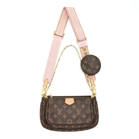 LOUIS VUITTON BAG - Túi LV Multi Pochette Accessories (Pink Strap) [Mirror Quality]