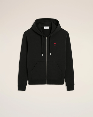 ÁO KHOÁC HOODIE ZIP AMI (BLACK )