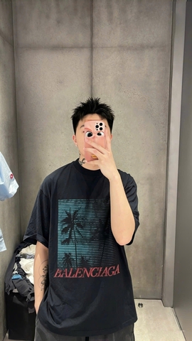 ÁO BALENCIAGA MEN'S SUMMER CALLING T-SHIRT (BLACK)