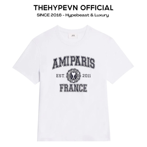 ÁO THUN AMI PARIS FRANCE EST 2011 (WHITE)