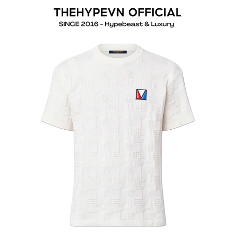 ÁO THUN LOUIS VUITTON LV CHECKERED JACQUARD (WHITE)