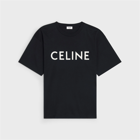 Áo Thun Celine Loose Cotton (Black) [Mirror Quality]