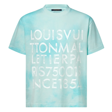 ÁO THUN LOUIS VUITTON TIE-DYE PRINTED (BABYBLUE)