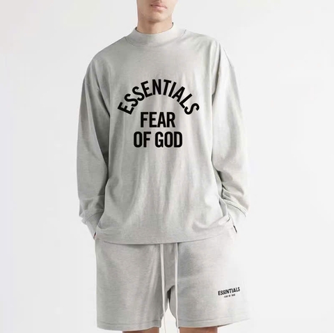 ÁO SWEATER FOG ESSENTIALS FEAR OF GOD SS26 (EARL GREY)
